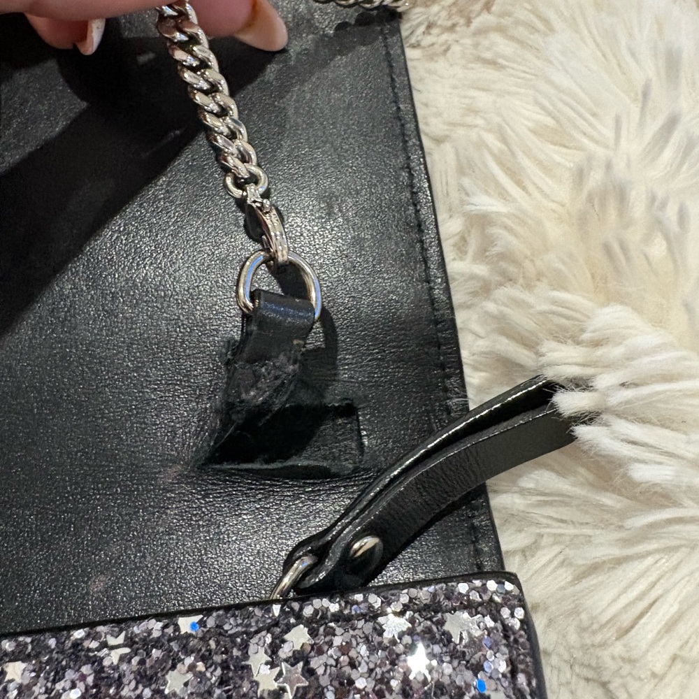 Jimmy Choo sparkly clutch purse REHAB BAG - Picture 6 of 10
